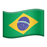 A waving Brazil flag